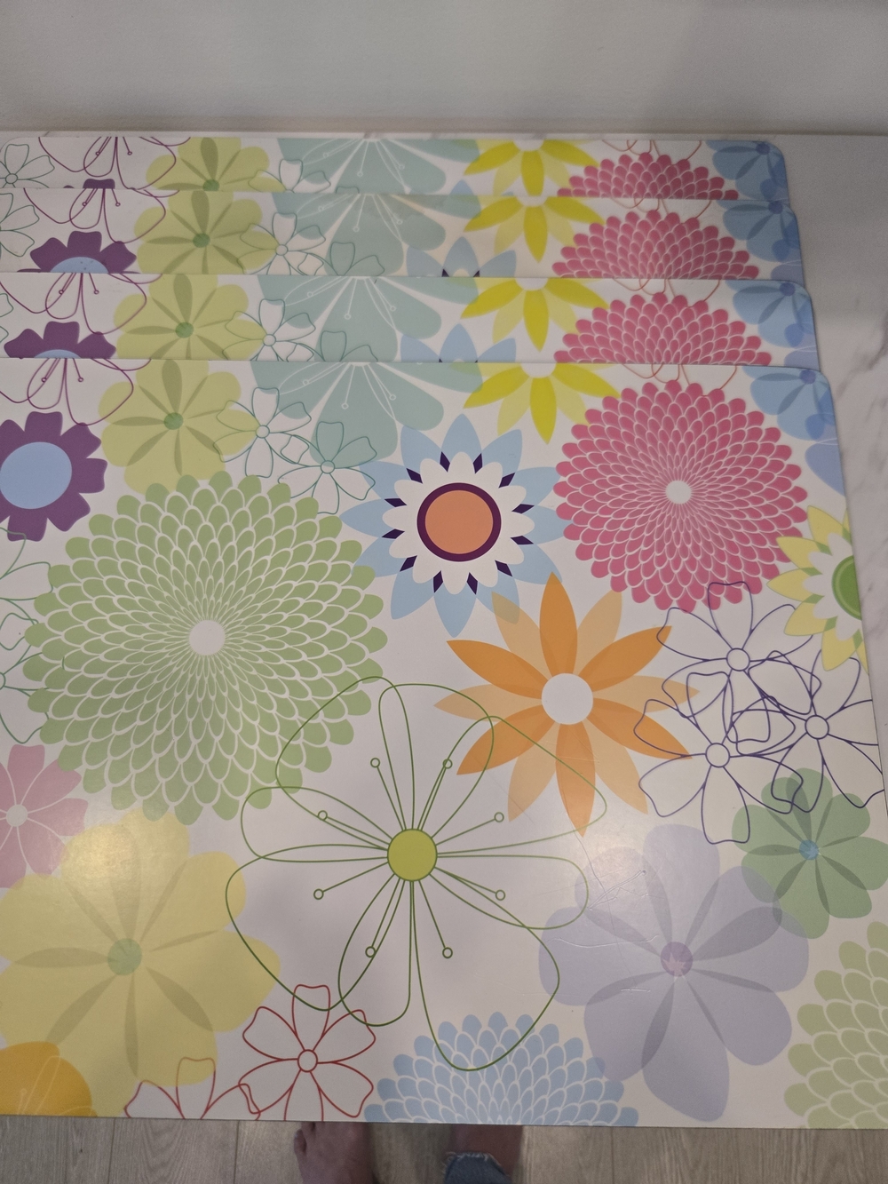 Pimpernel for Portmeirion Crazy Daisy cork-backed placemats Set Of 4 In Box